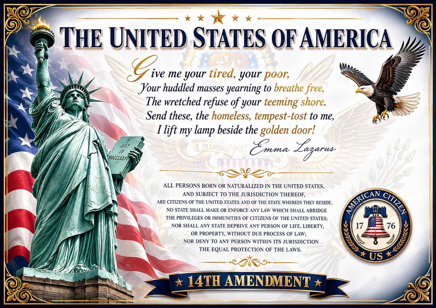 USA Citizenship Certificate Holder
